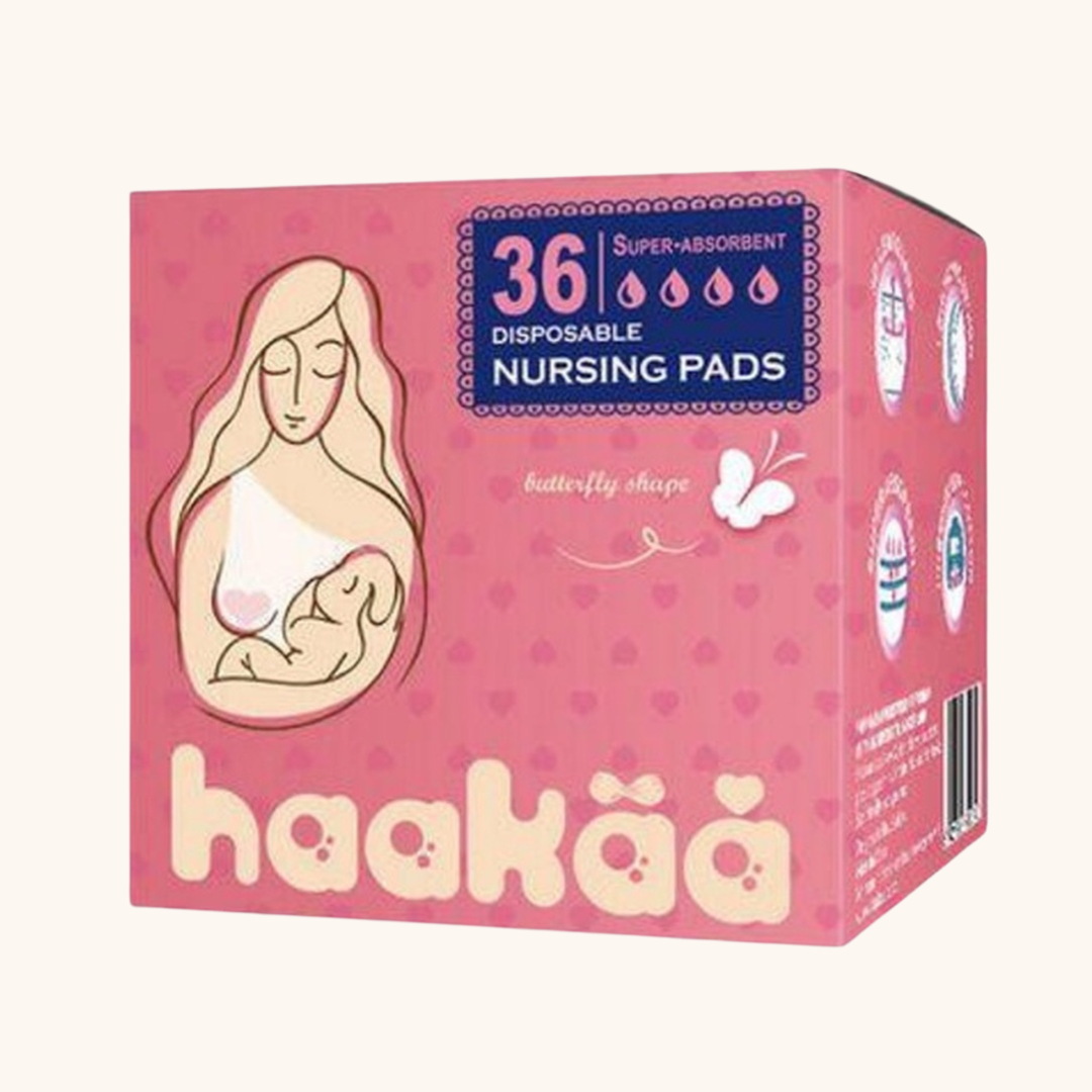 How to stop leaking breastmilk. The best breast disposable breast pads in Australia. Haakaa disposable nursing pads. Breastfeeding pregnant Labour Birth Postpartum Essential - Dear Mama Store Australia. Free shipping available.