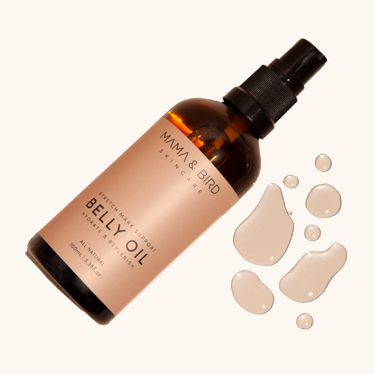 How to soothe itchy stretchmarks. The best pregnancy belly oil in Australia. Mama and Bird Belly Oil. Pregnant Labour Birth Postpartum Essential - Dear Mama Store Australia. Free shipping available.