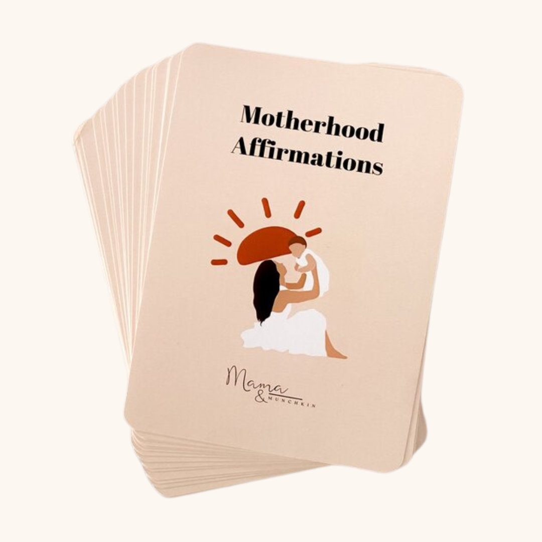 How to use affirmation cards for positive new mum. The best motherhood affirmation cards in Australia. Mama and Munchkin Motherhood Affirmation Cards. Pregnant Labour Birth Postpartum Essential - Dear Mama Store Australia. Free shipping available.