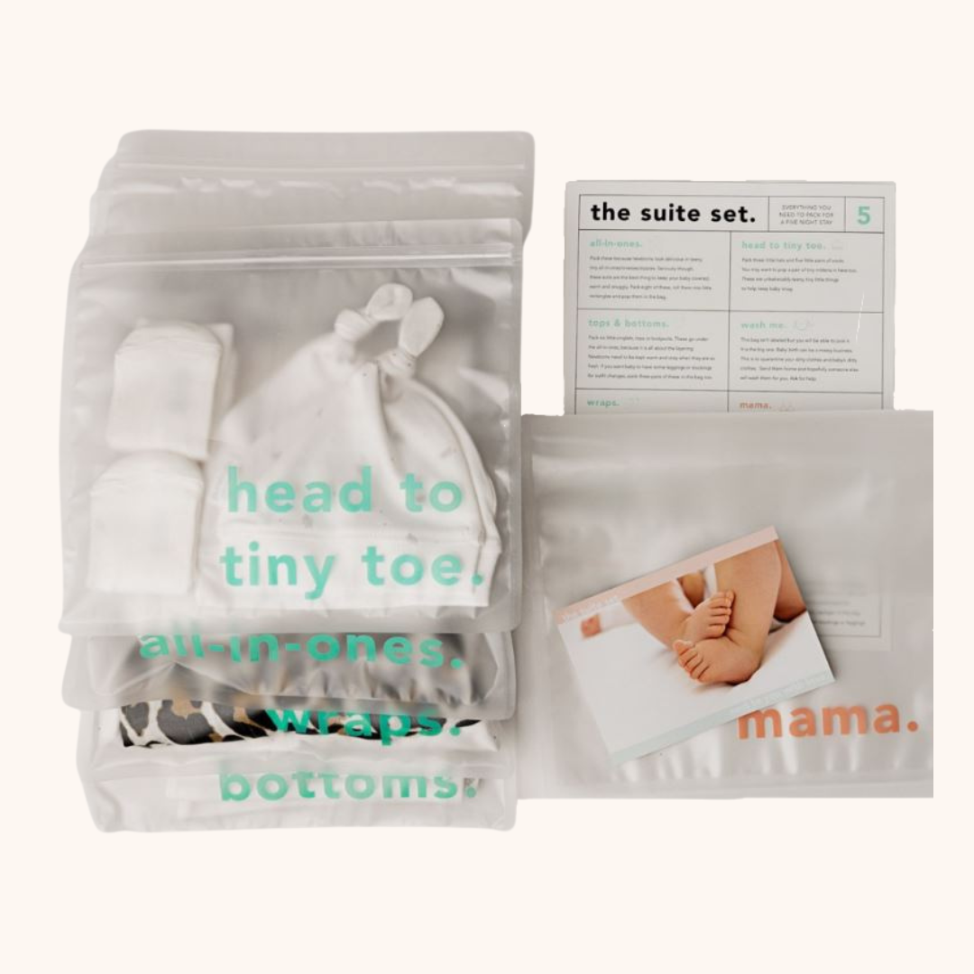 How to pack your hospital bag for birth, mum, and baby with checklist. The best reusable hospital bag organisers in Australia. The Suite Set Hospital Bag Organisers. Pregnant Labour Birth Postpartum Essential - Dear Mama Store Australia. Free shipping available.
